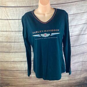 Ladies Lg long sleeve Harley Davidson tee